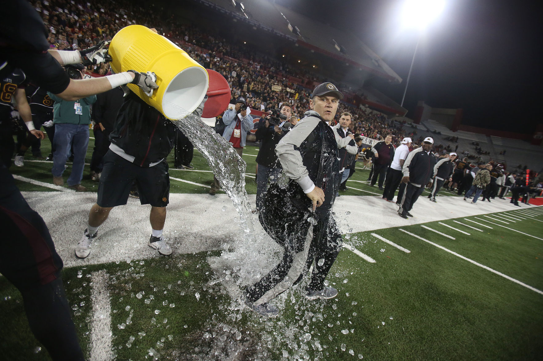 Sapolinte HS football coach Dennis Bene